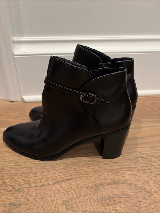 Alfani Shoes - Alfani Black Leather Ankle Booties with Buckle Strap
